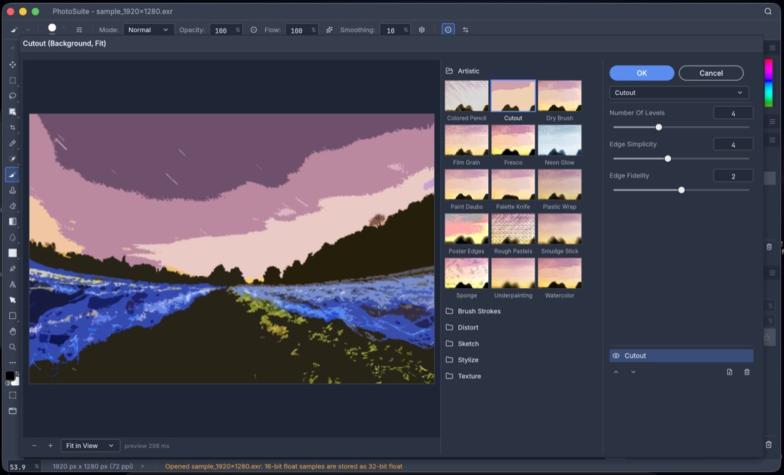 The classic Filter Gallery — PhotoSplice screenshot